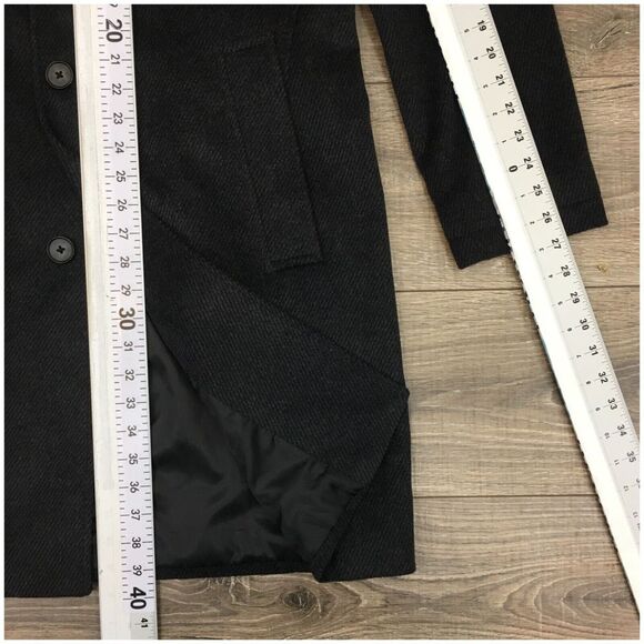 EGARA Mens Overcoat‎ Long Coat Jacket Wool Size 40L Sport Casual Blazer - Picture 8 of 12